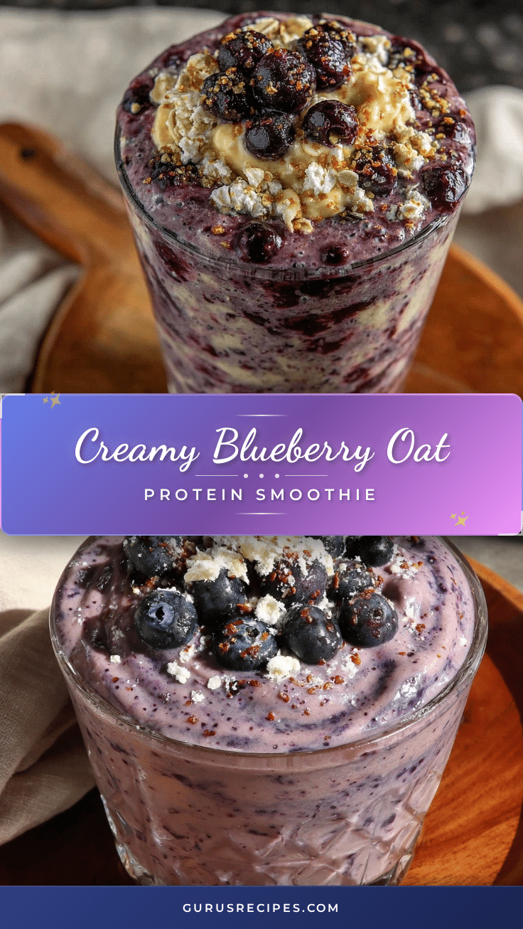blueberry oat protein pancake smoothie recipe