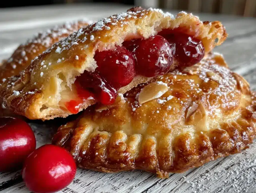 cherry almond hand pies - featured image