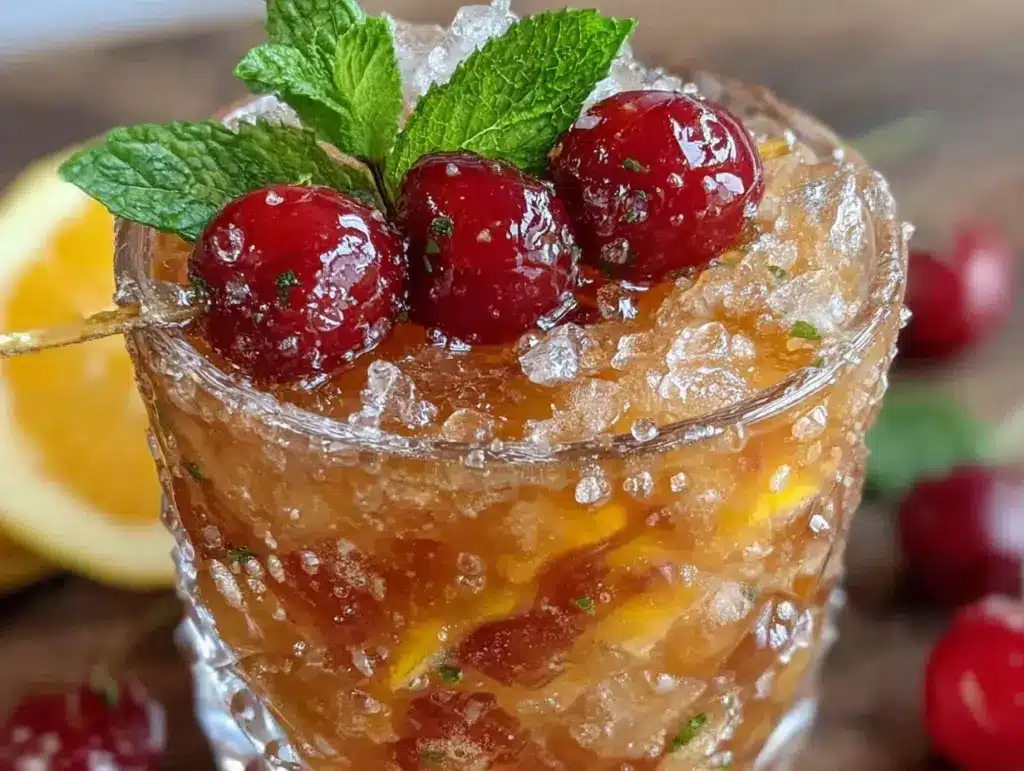 Cherry Bourbon Smash - featured image