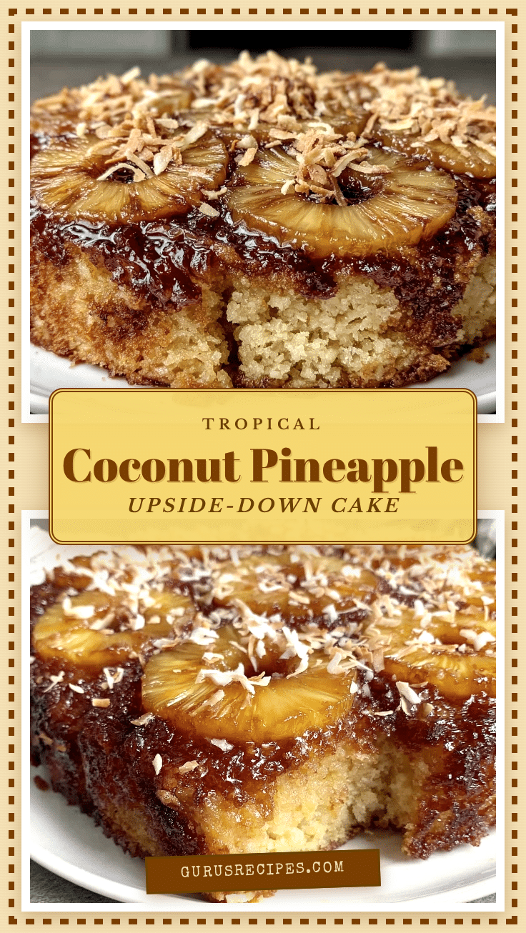 Coconut Pineapple Upside-Down Cake recipe