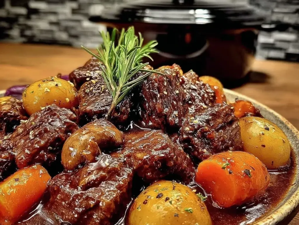 cozy crockpot beef stew - featured image