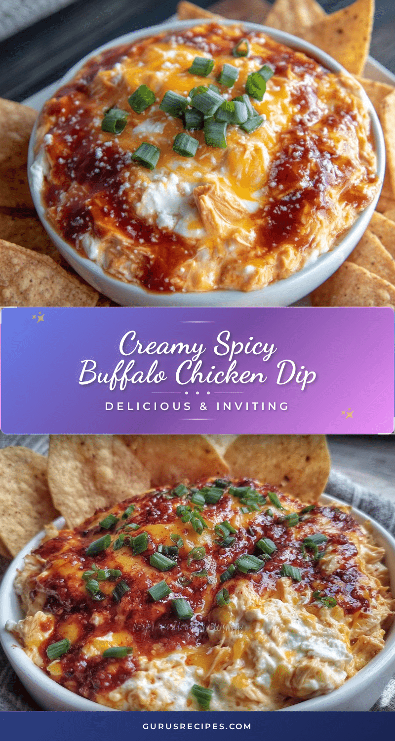 creamy buffalo chicken dip recipe
