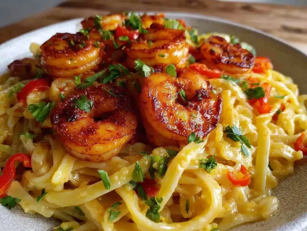 creamy cajun shrimp pasta preparation steps
