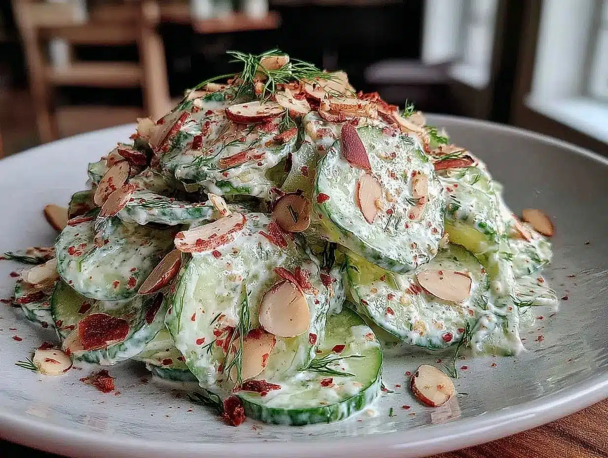 creamy cucumber dill salad preparation steps