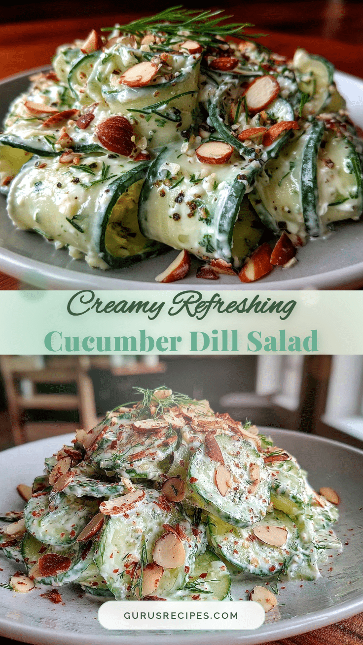 creamy cucumber dill salad recipe