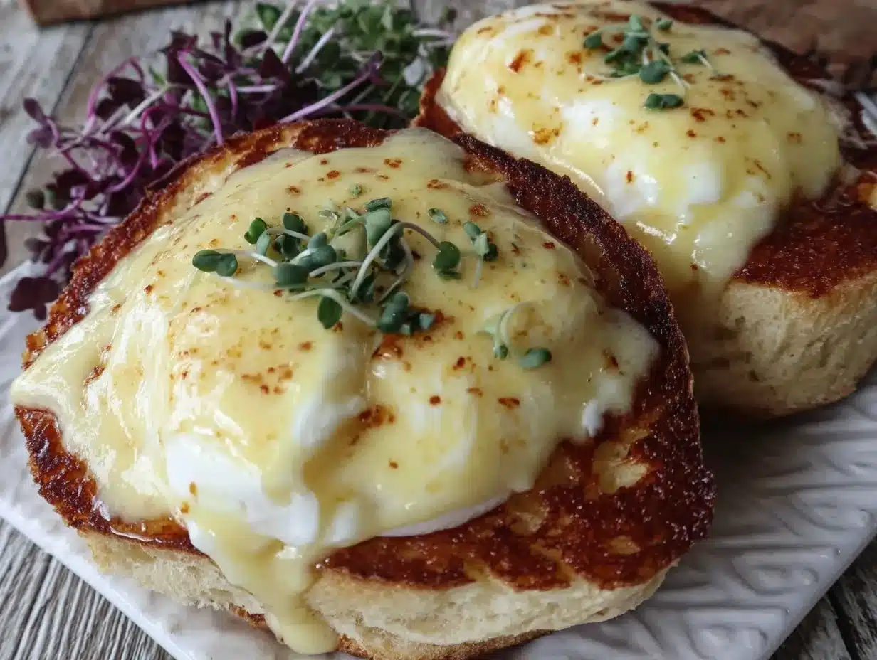 creamy eggs benedict preparation steps