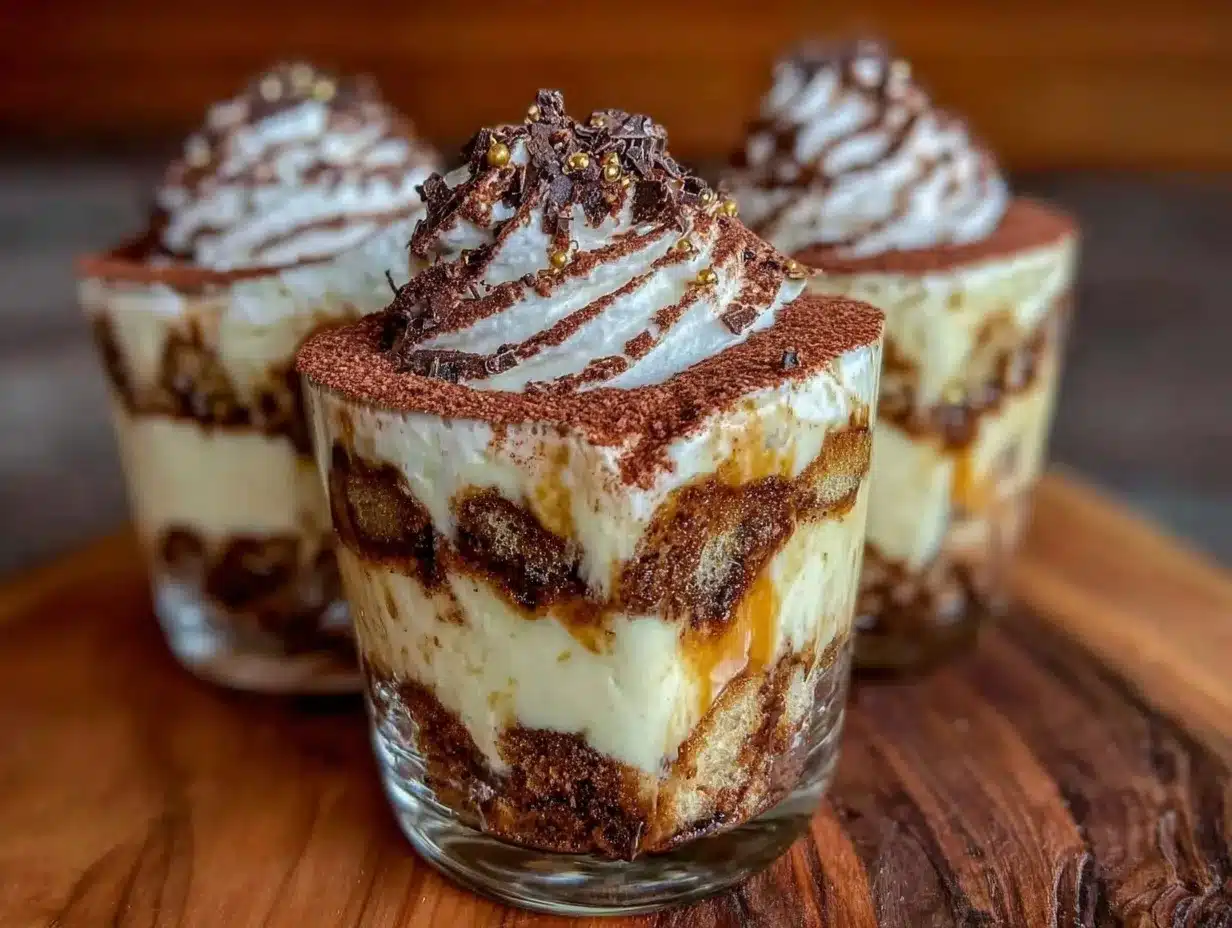 Creamy Irish Coffee Tiramisu preparation steps