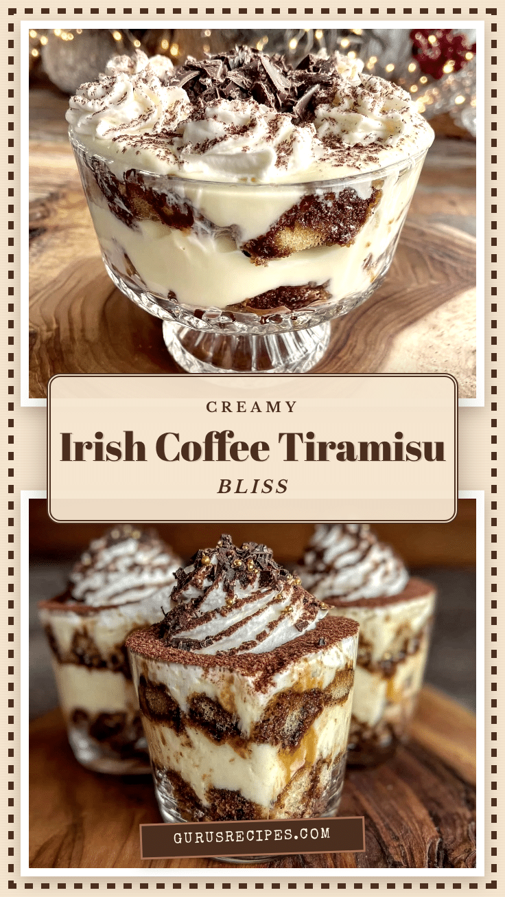 Creamy Irish Coffee Tiramisu recipe