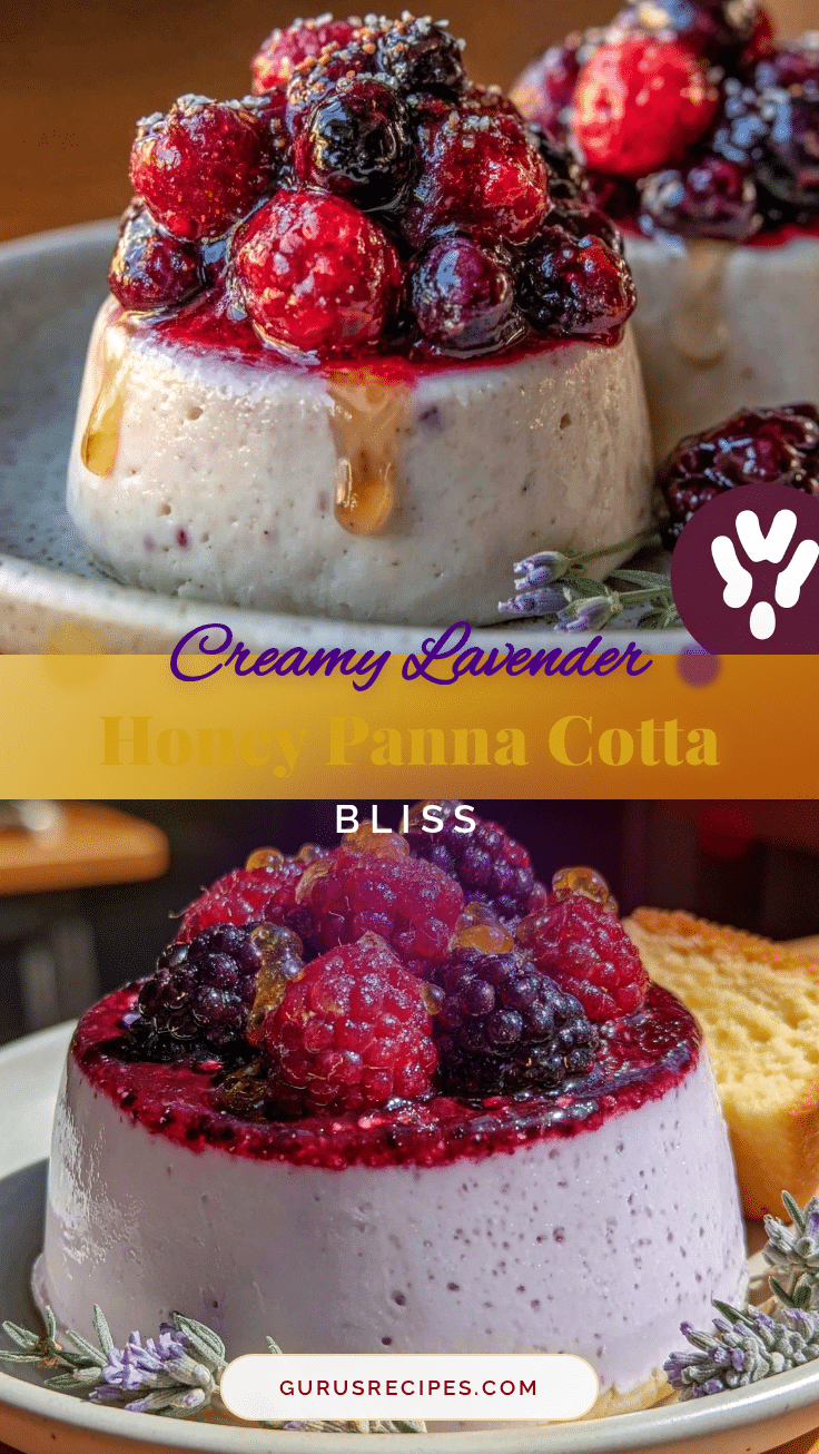 Creamy Lavender Honey Panna Cotta recipe