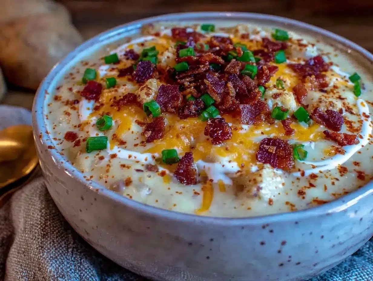 creamy loaded baked potato soup preparation steps