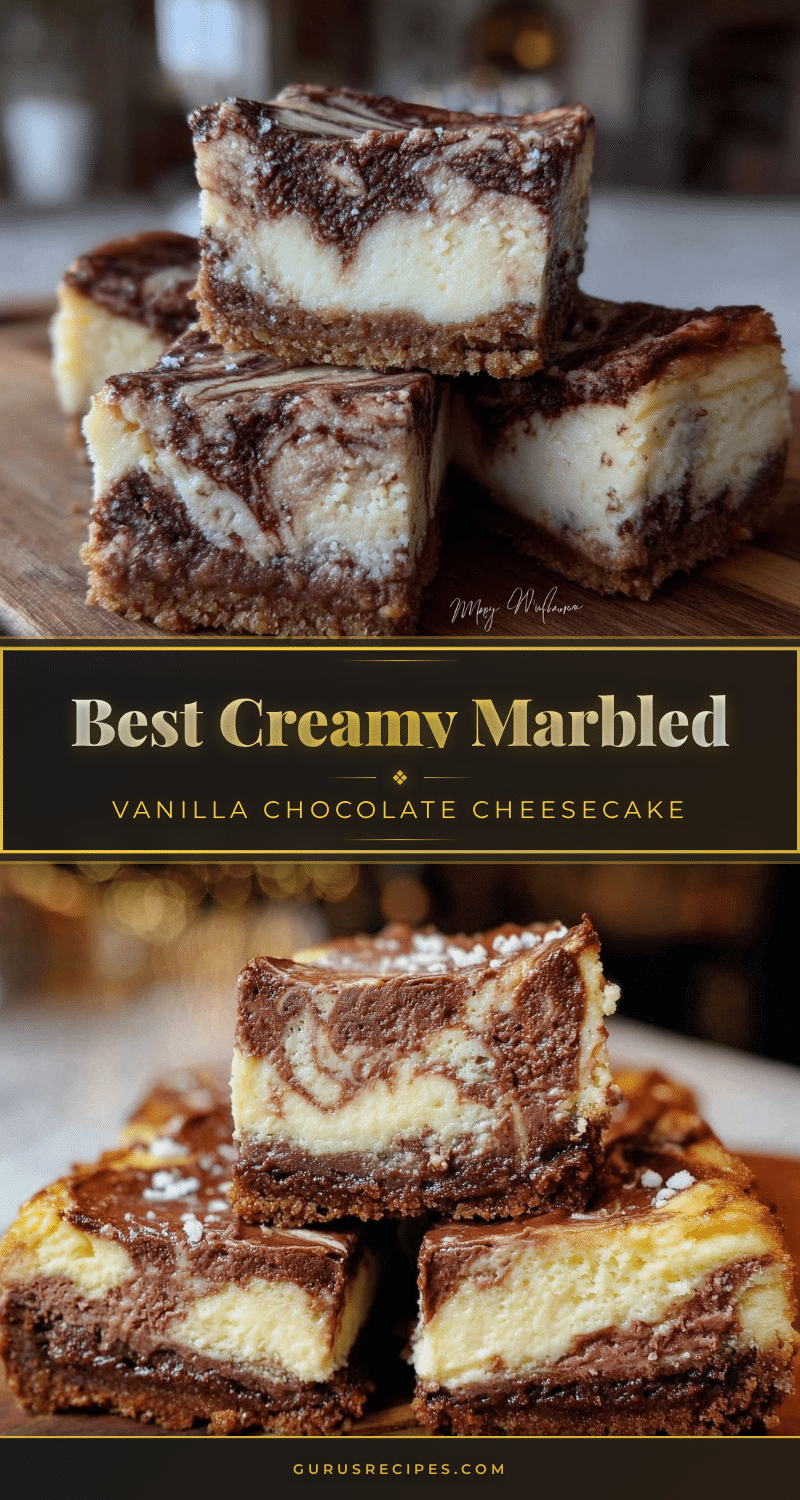 creamy marbled vanilla chocolate cheesecake recipe