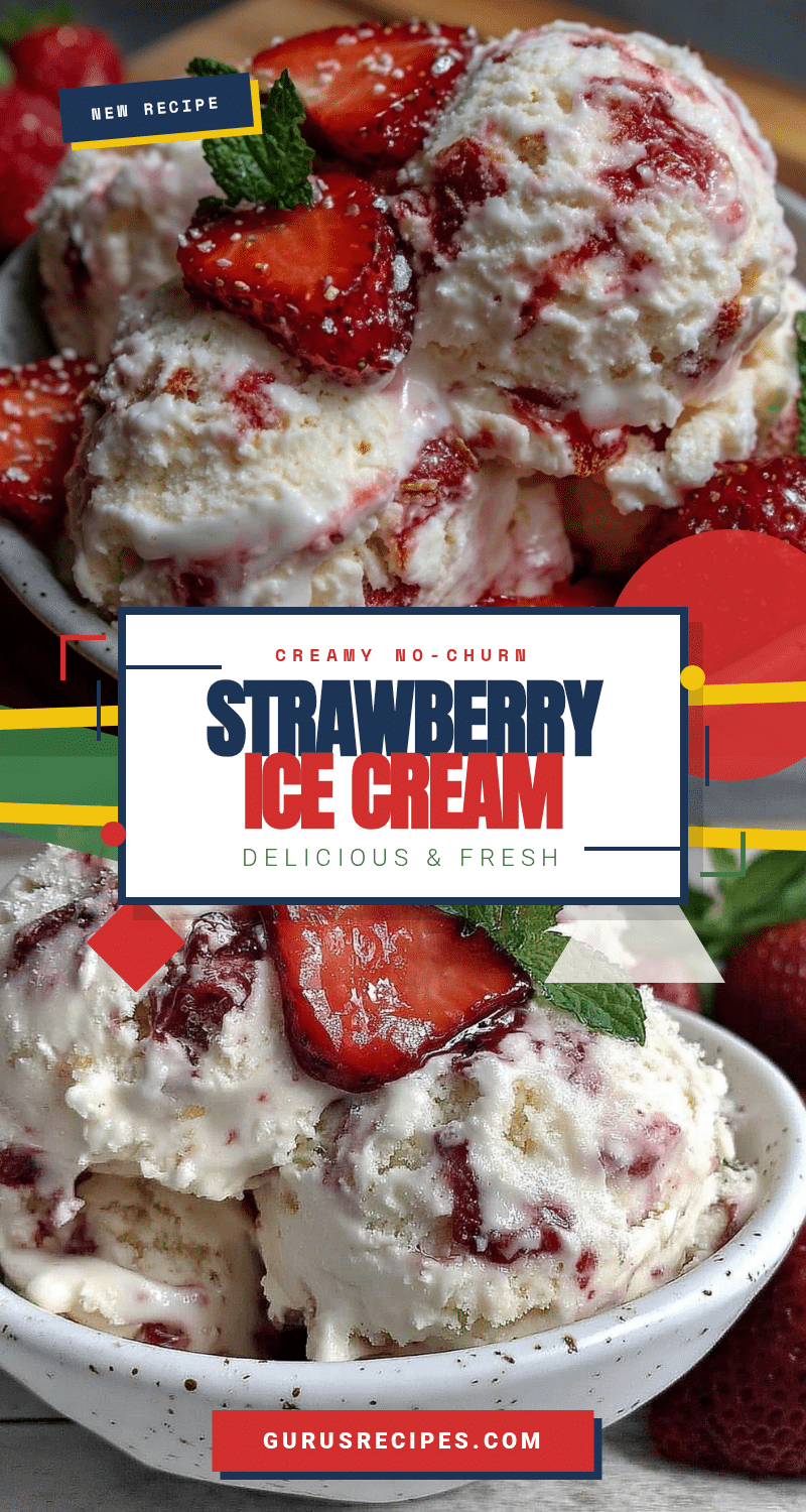 creamy no-churn strawberry ice cream recipe recipe