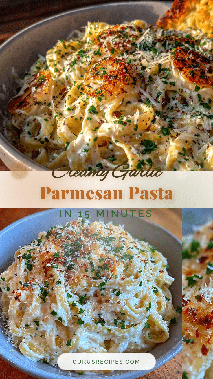 creamy Parmesan garlic pasta recipe