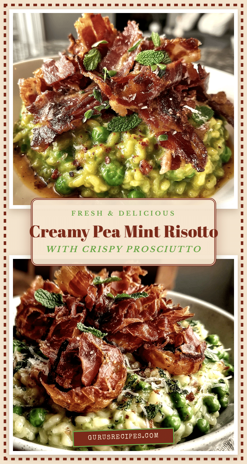 creamy pea and mint risotto recipe