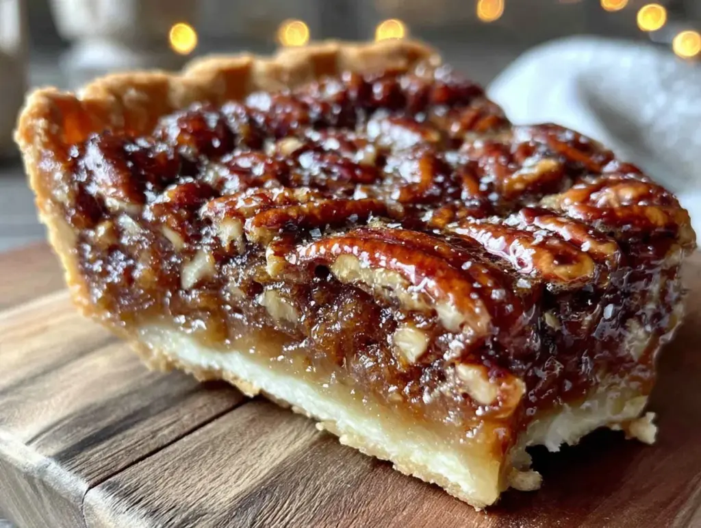 creamy pecan cream pie recipe - featured image