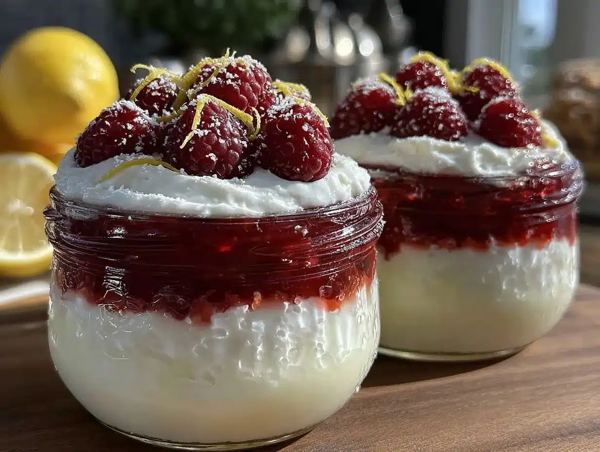 creamy raspberry lemon curd parfaits preparation steps