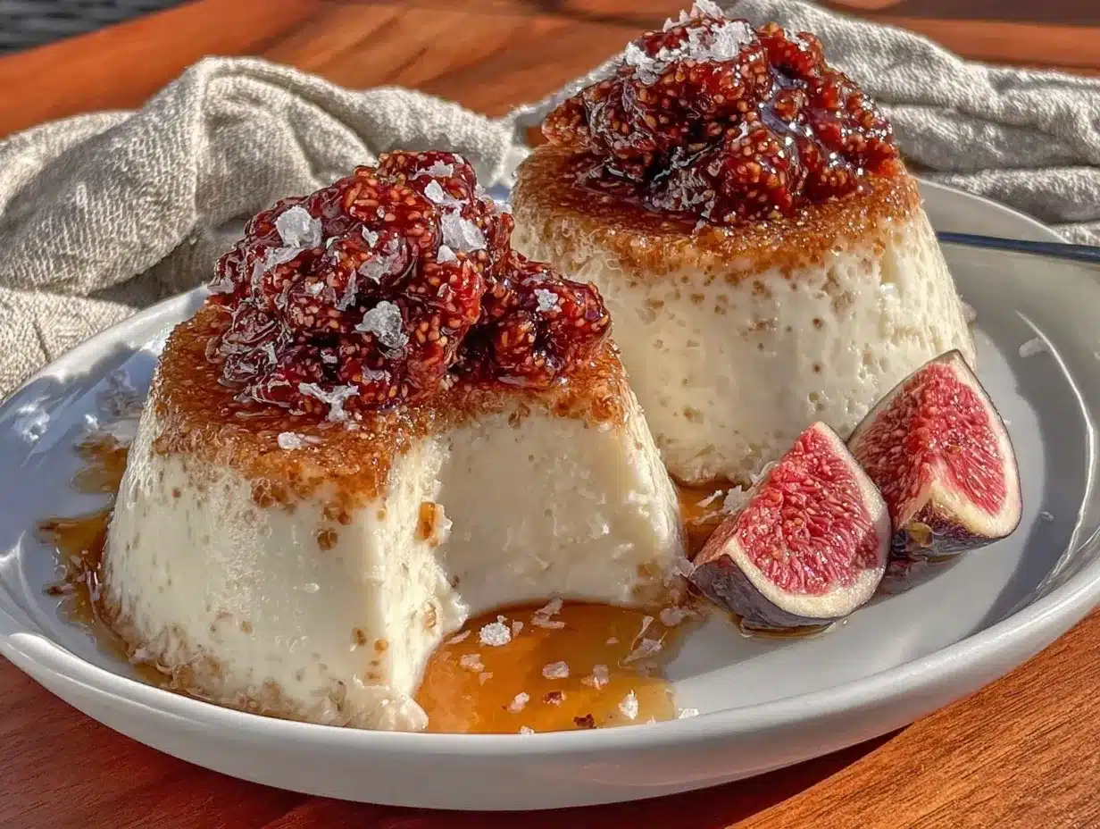 creamy salted honey panna cotta preparation steps