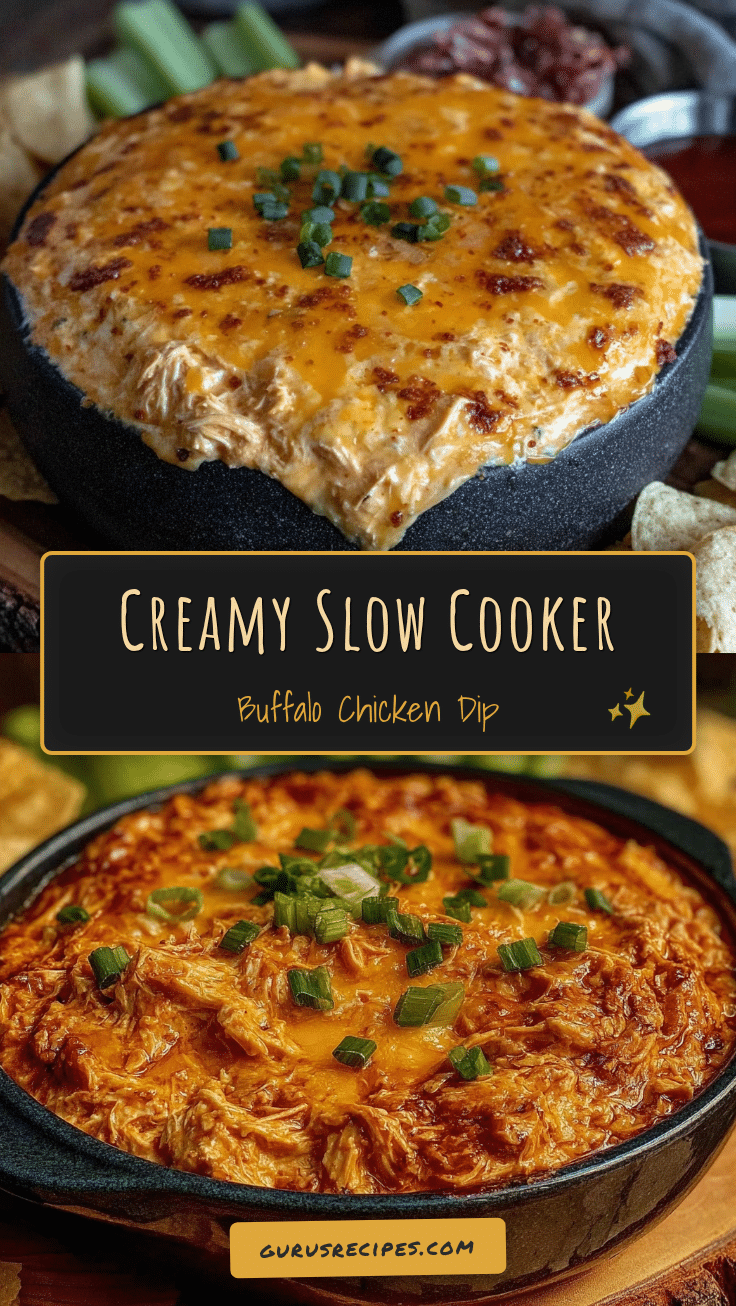 creamy slow cooker buffalo chicken dip recipe