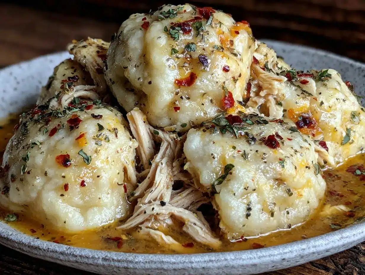 creamy slow cooker chicken and dumplings preparation steps