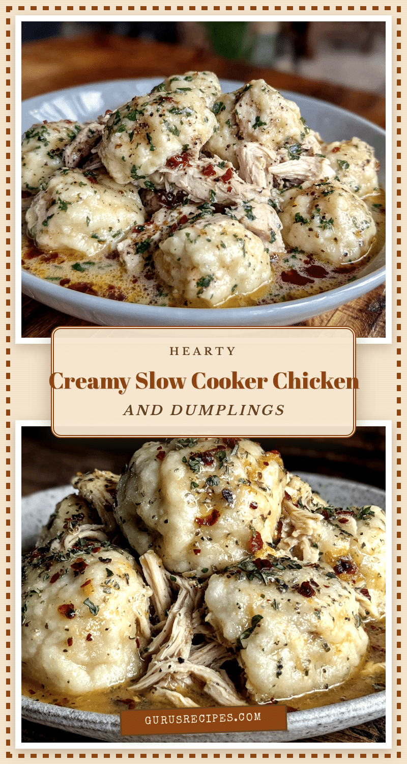 creamy slow cooker chicken and dumplings recipe