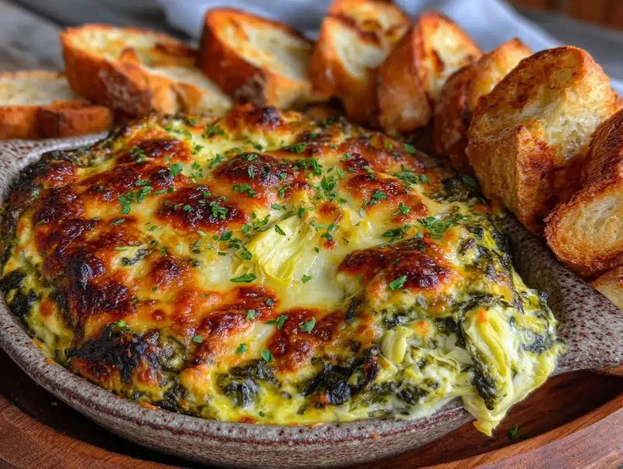 creamy spinach artichoke dip preparation steps