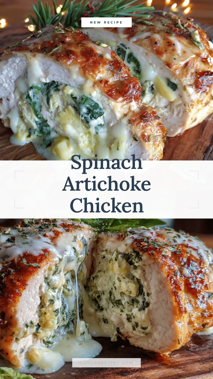 creamy spinach artichoke stuffed chicken recipe