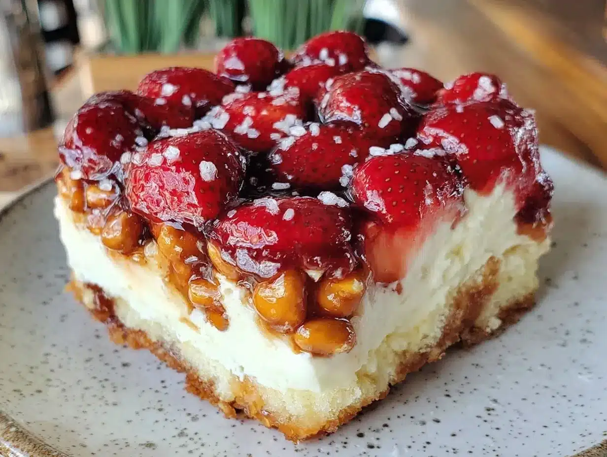 creamy strawberry pretzel salad preparation steps