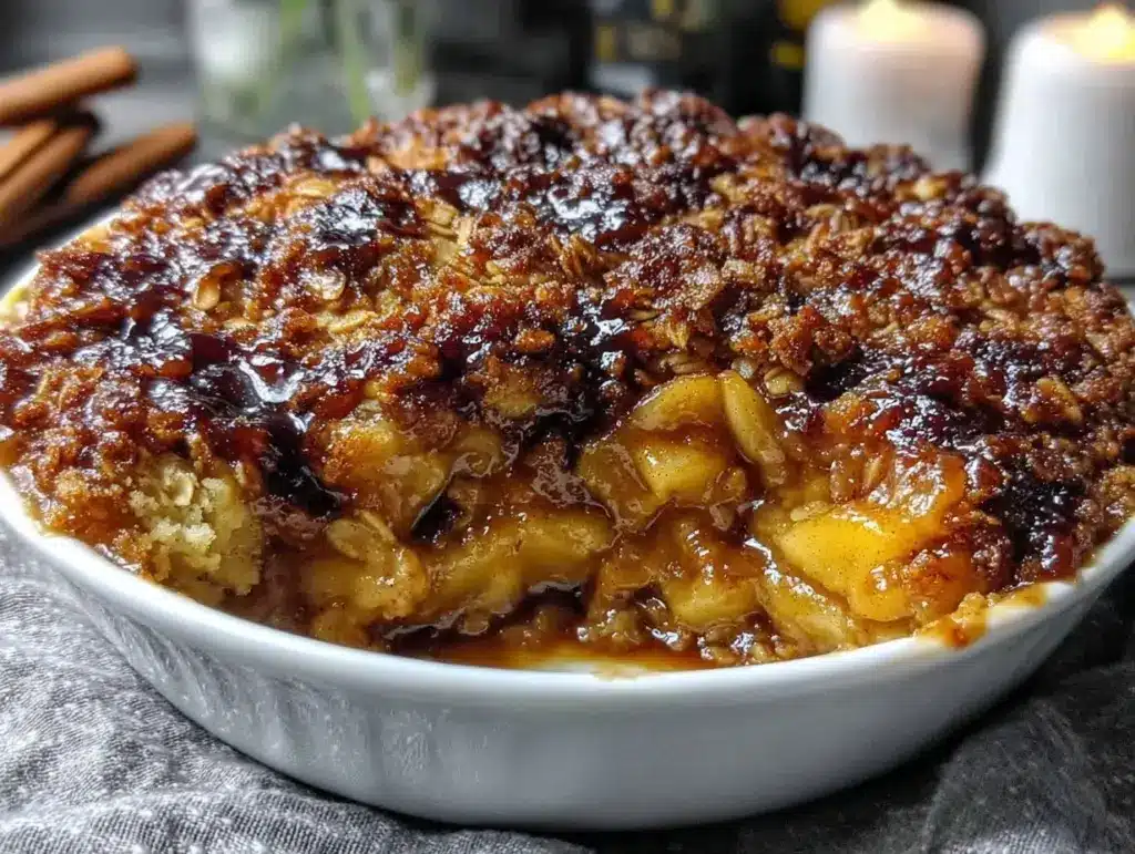 crispy apple crisp - featured image