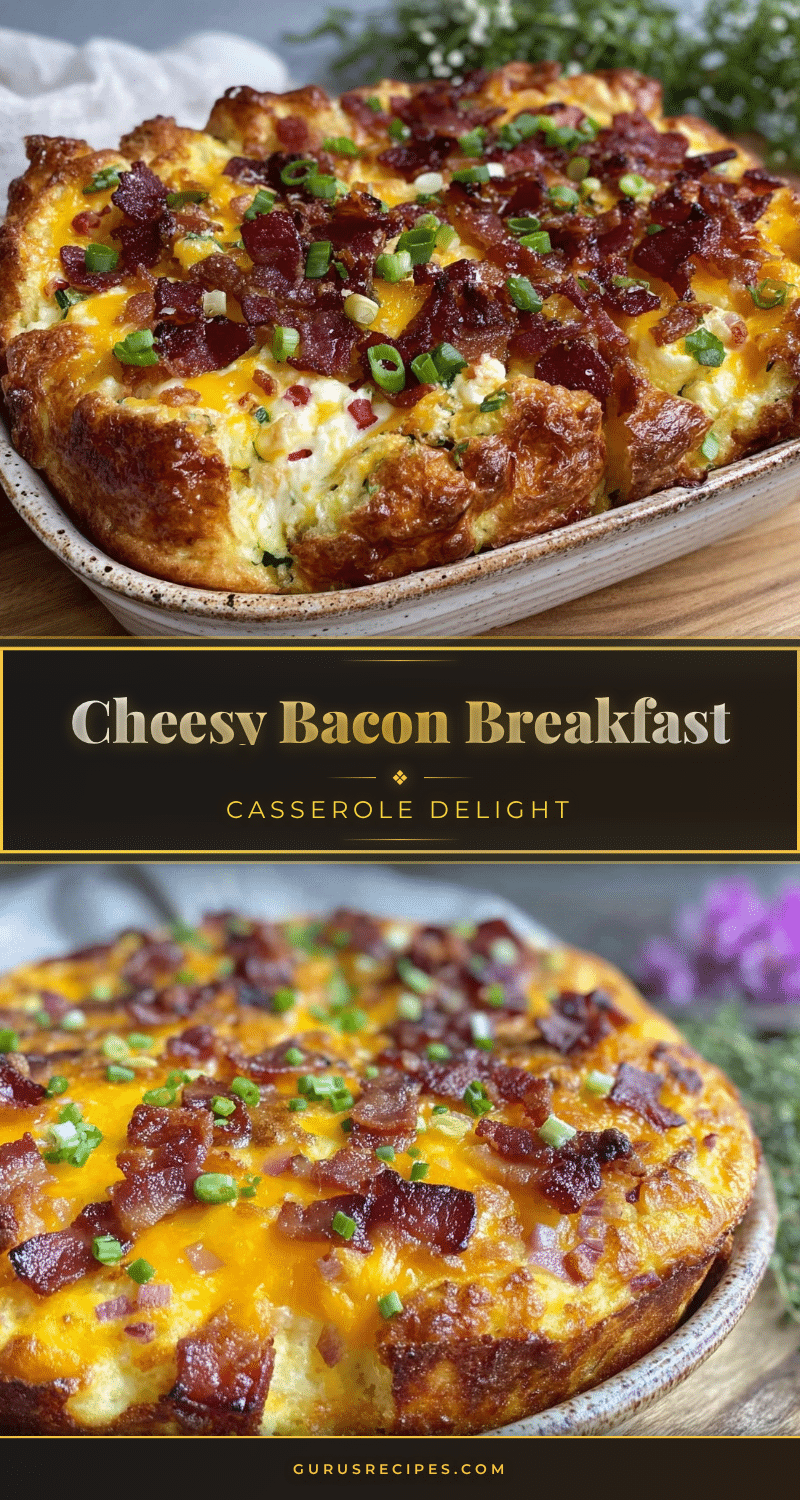 crispy bacon and cheddar breakfast casserole recipe
