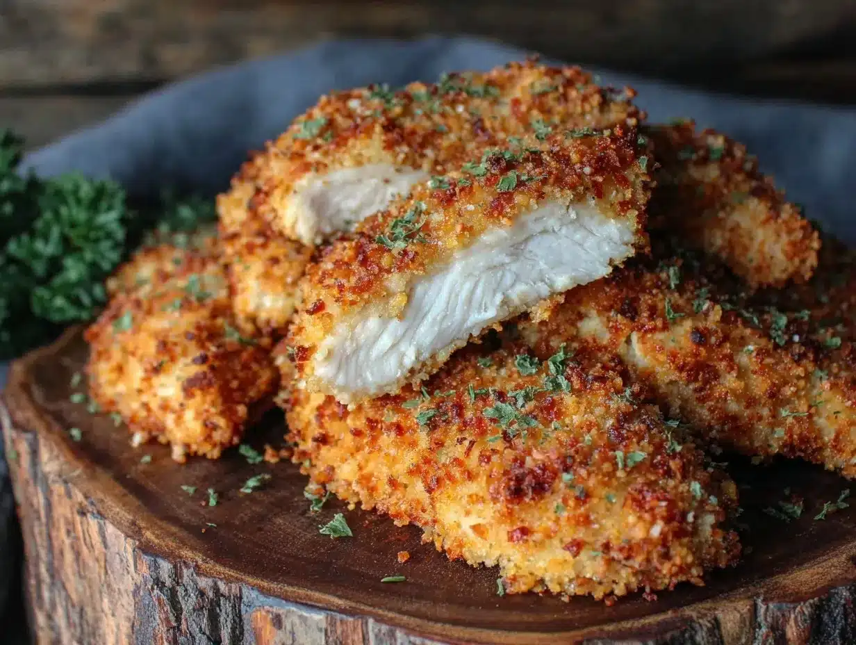 crispy baked chicken tenders preparation steps