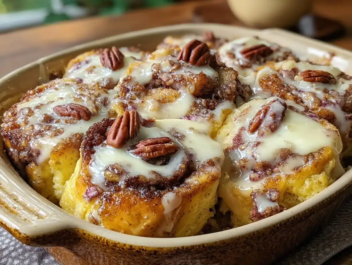 Crispy Cinnamon Roll French Toast Bake preparation steps