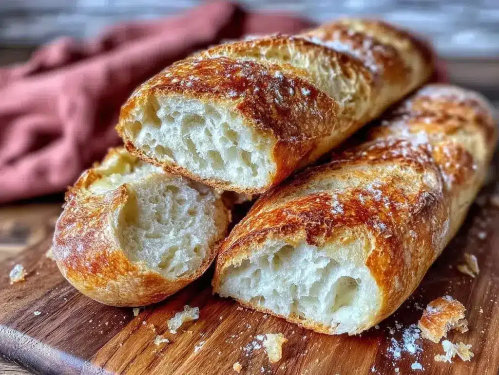 crispy classic french baguette recipe - featured image