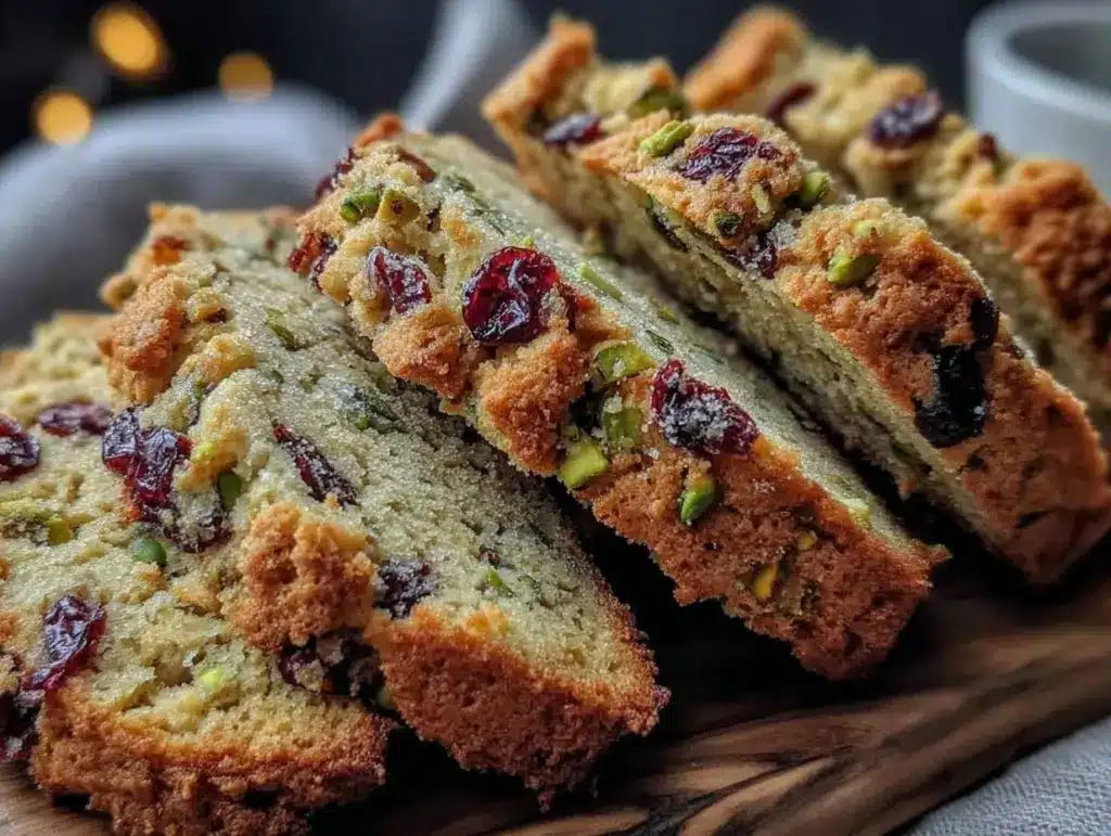Crispy Cranberry Pistachio Biscotti - featured image