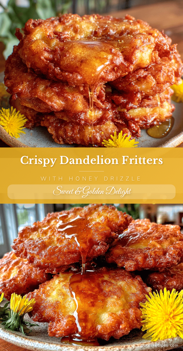 crispy dandelion fritters recipe