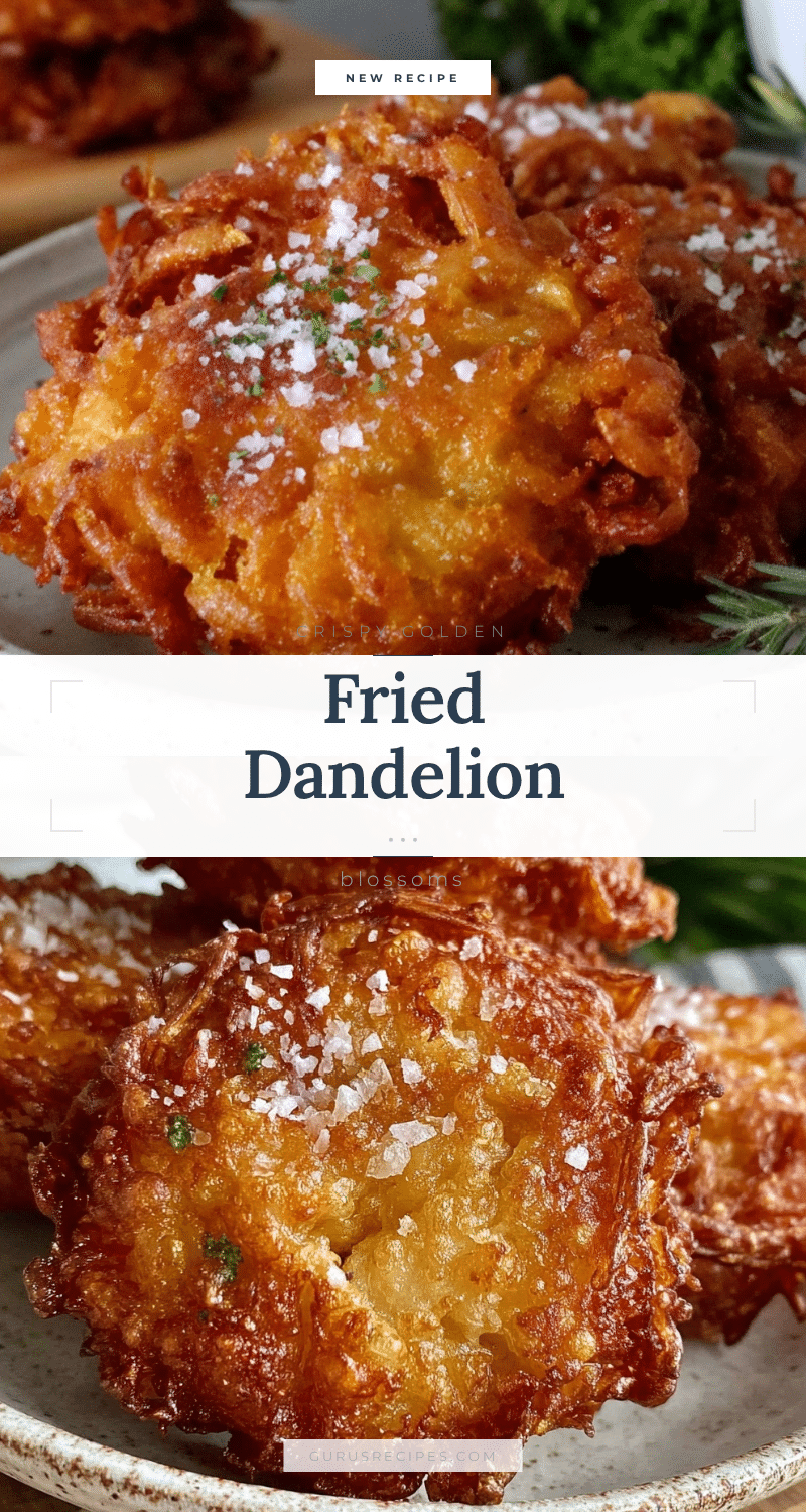 crispy fried dandelion blossoms recipe