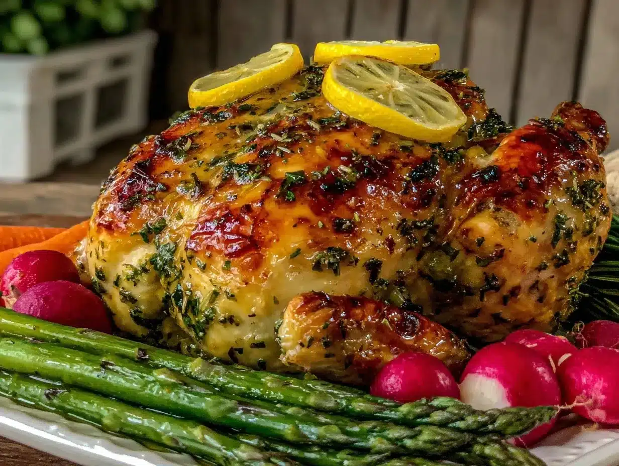 crispy lemon herb roasted chicken preparation steps