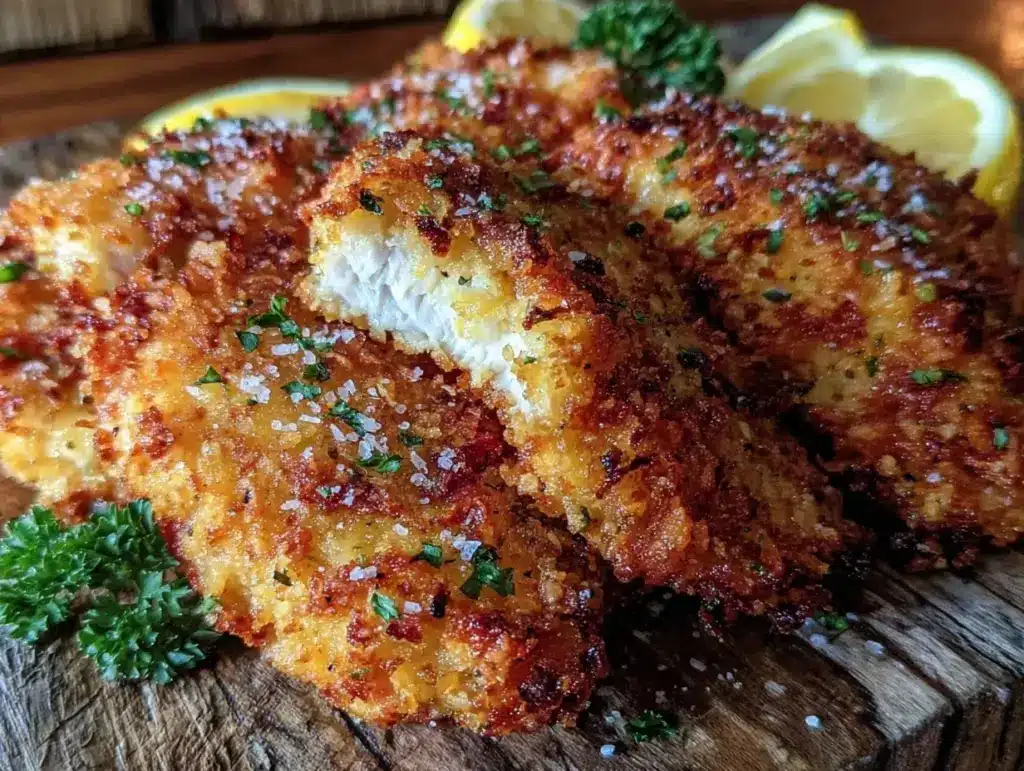 crispy oven-fried buttermilk chicken tenders - featured image