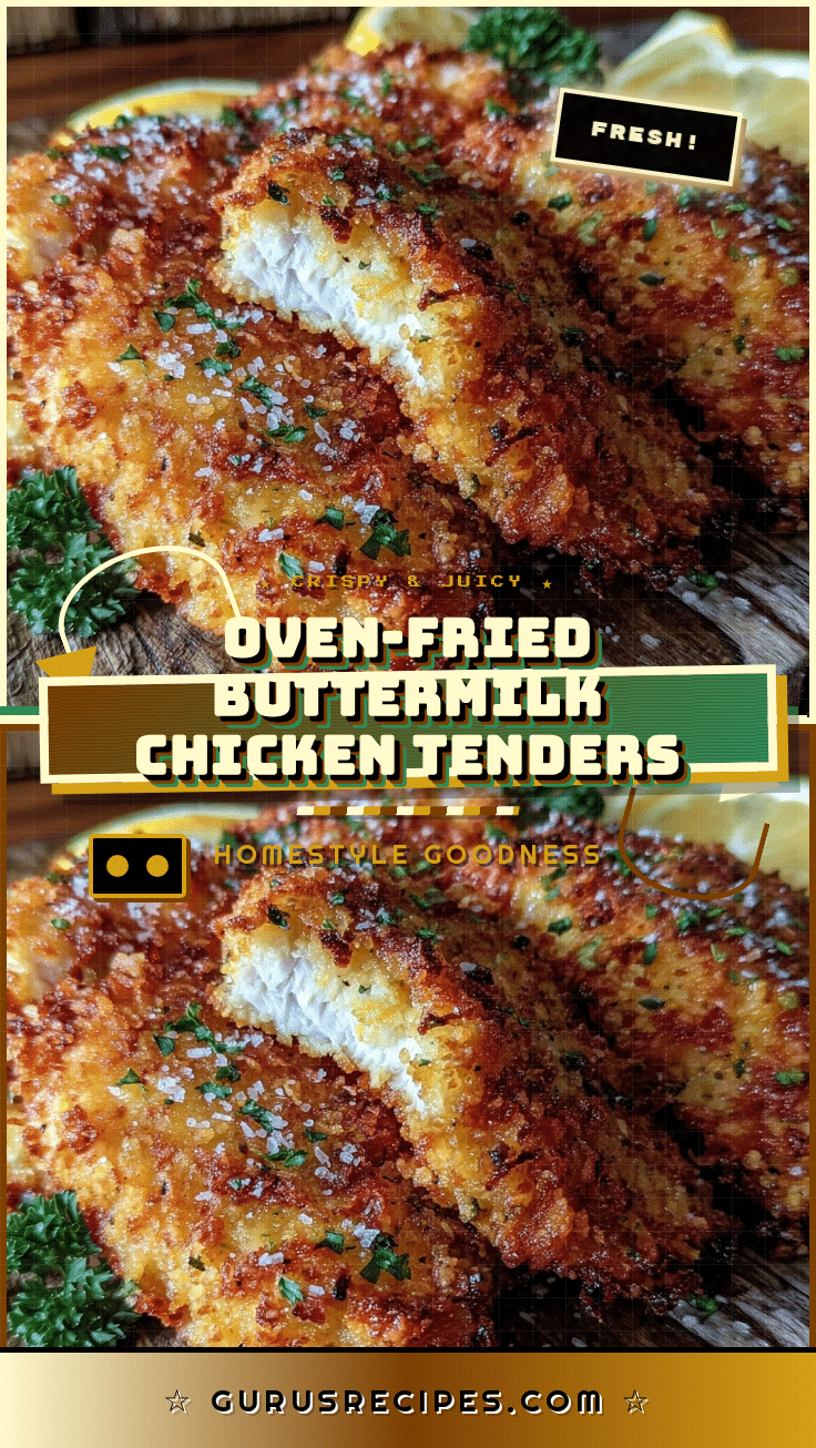 crispy oven-fried buttermilk chicken tenders recipe