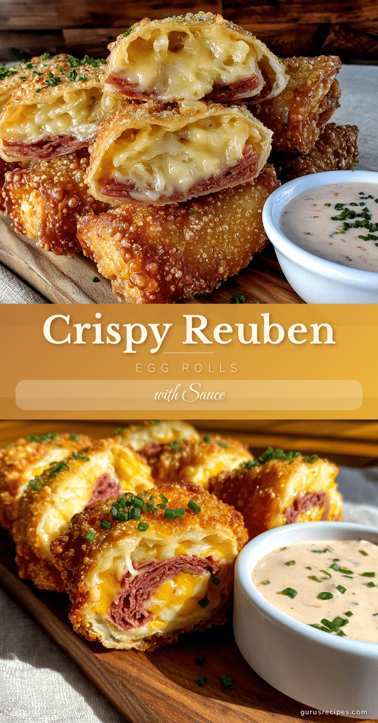 crispy reuben egg rolls recipe