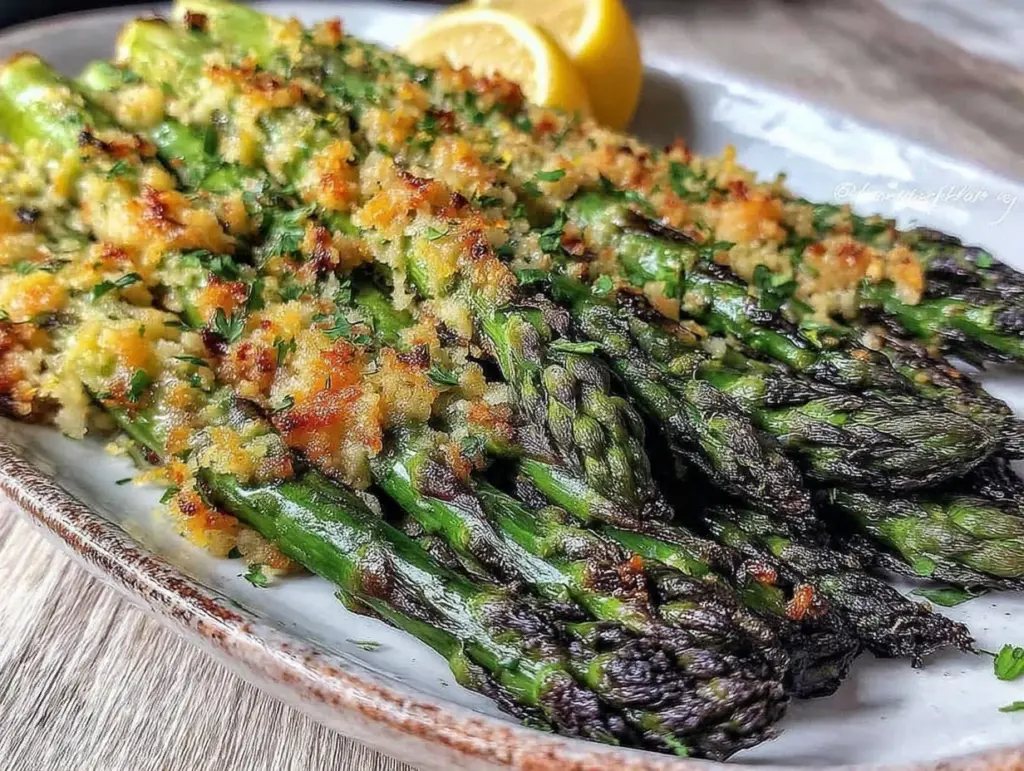 crispy roasted asparagus - featured image