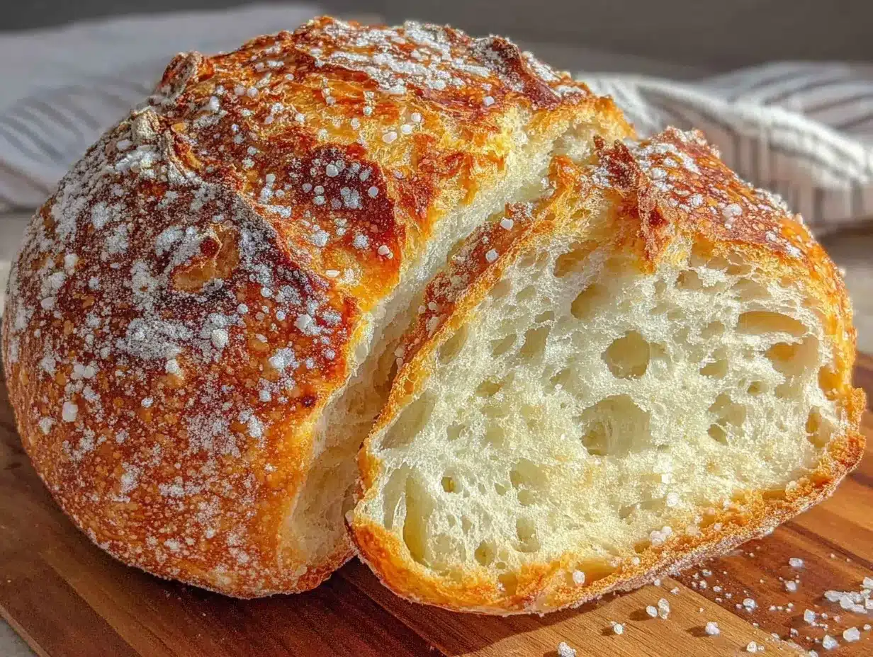crispy rustic italian crusty bread preparation steps