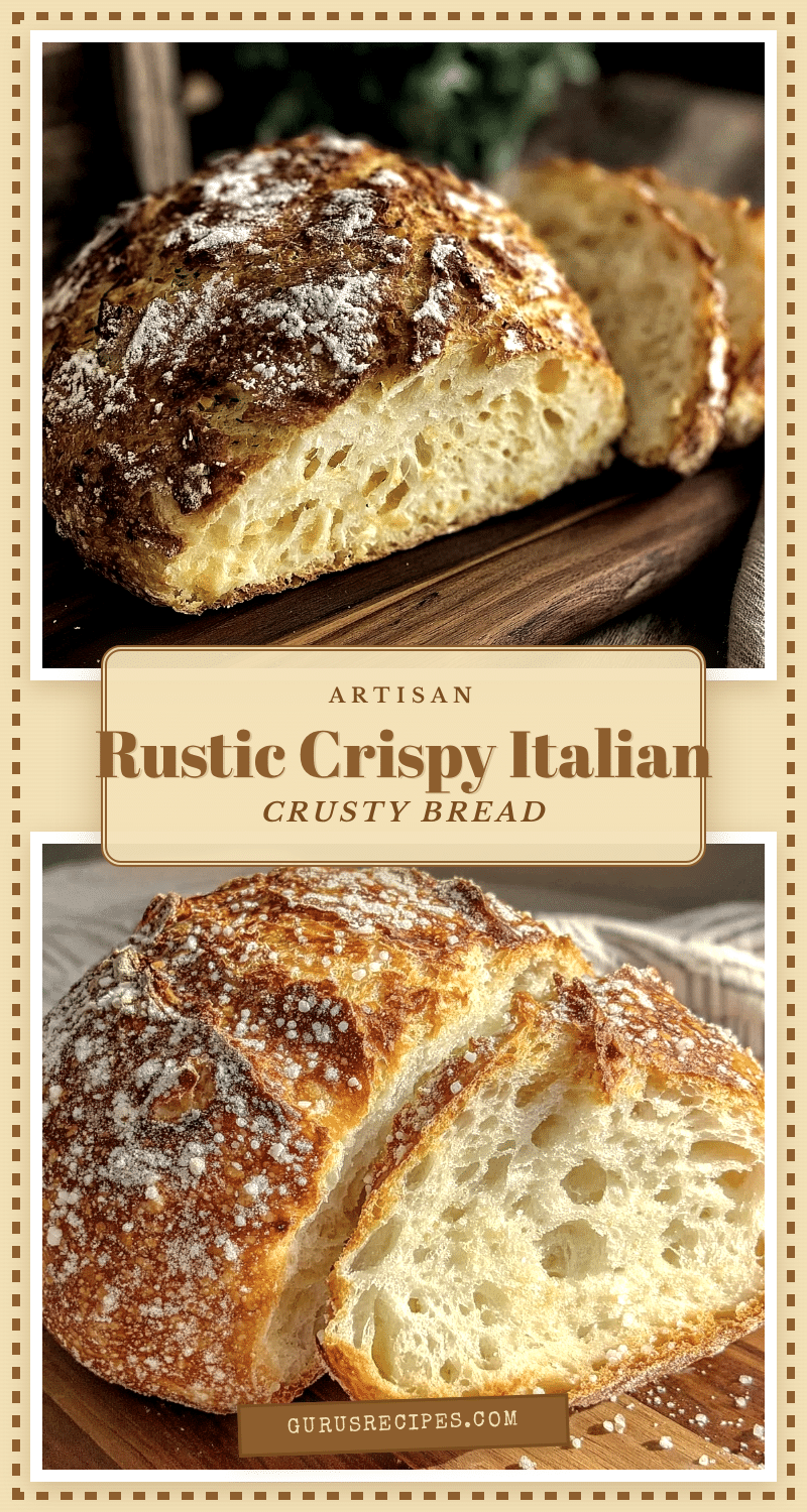 crispy rustic italian crusty bread recipe