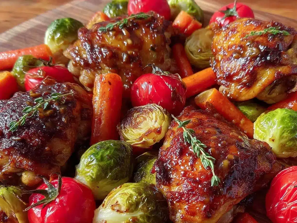 crispy sheet pan honey mustard chicken preparation steps