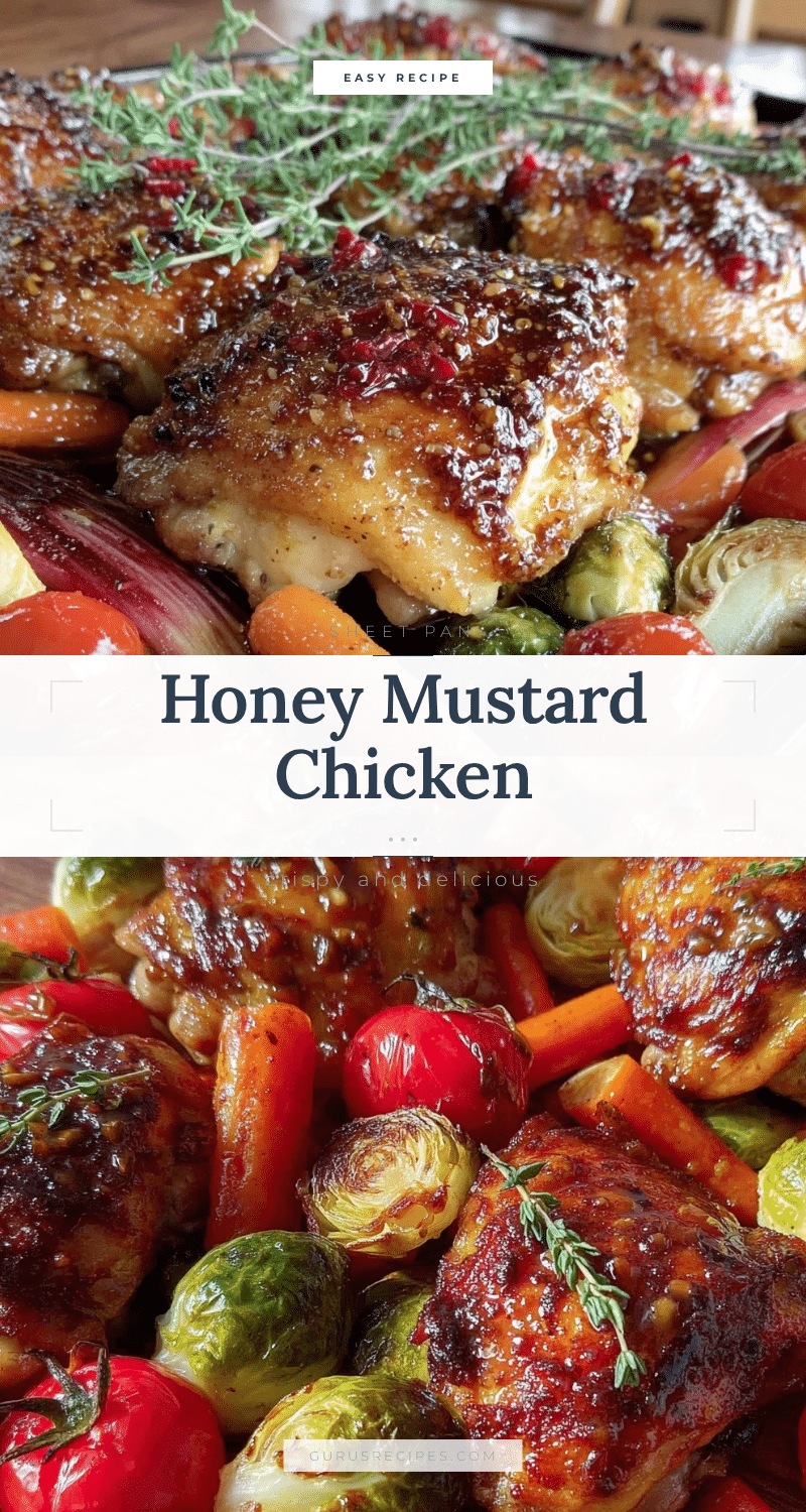crispy sheet pan honey mustard chicken recipe