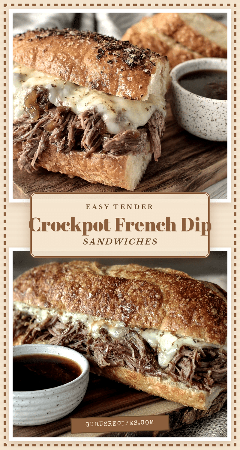 crockpot french dip sandwiches recipe