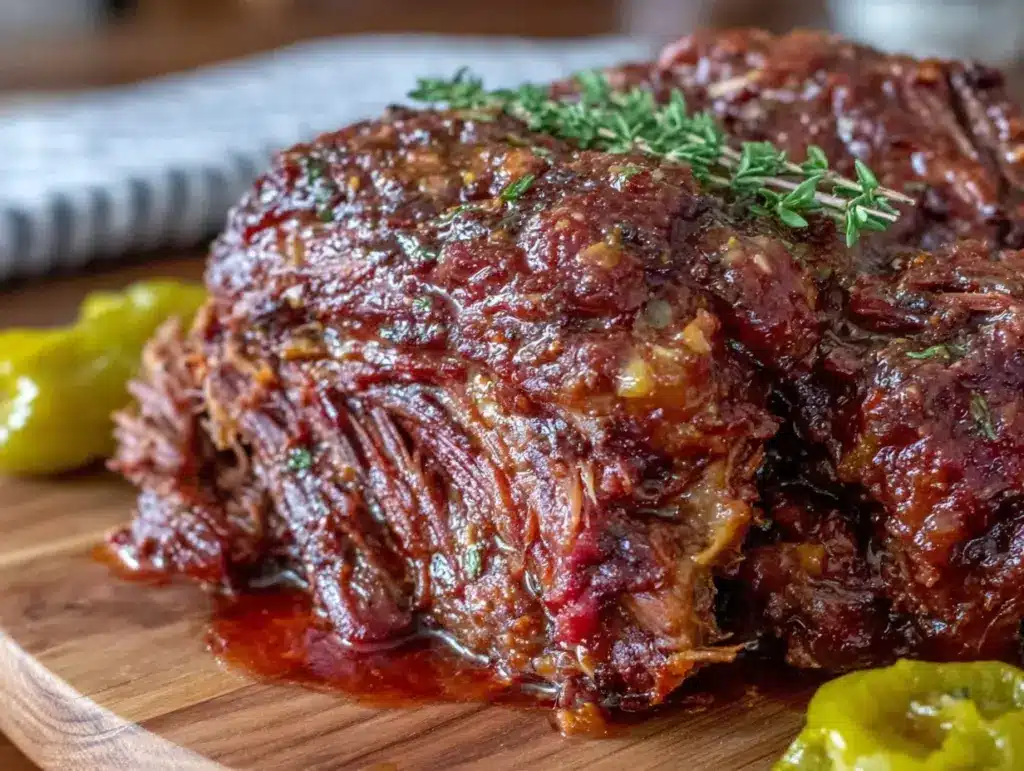 Crockpot Mississippi Pot Roast - featured image