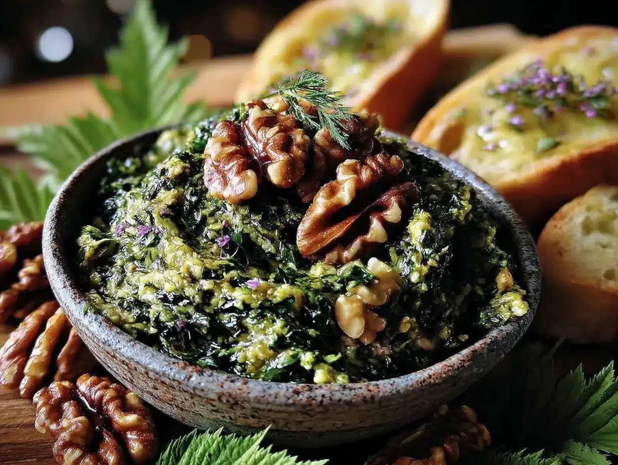 dandelion green pesto preparation steps