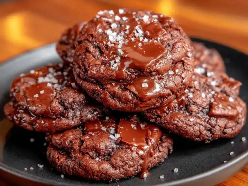 double chocolate cookies - featured image