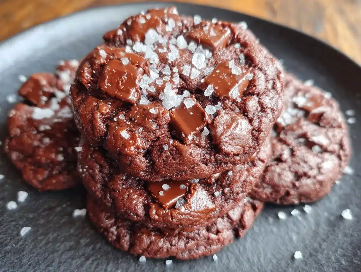 double chocolate cookies preparation steps