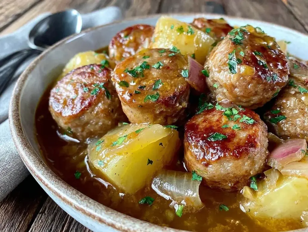 Dublin Coddle Irish Sausage Stew - featured image